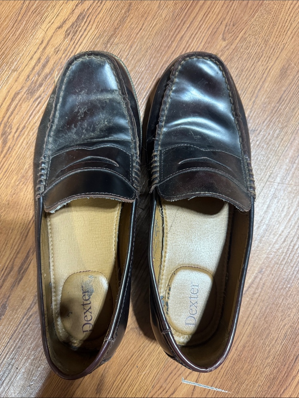 Dexter Dark cherry Brown Leather Penny Loafers